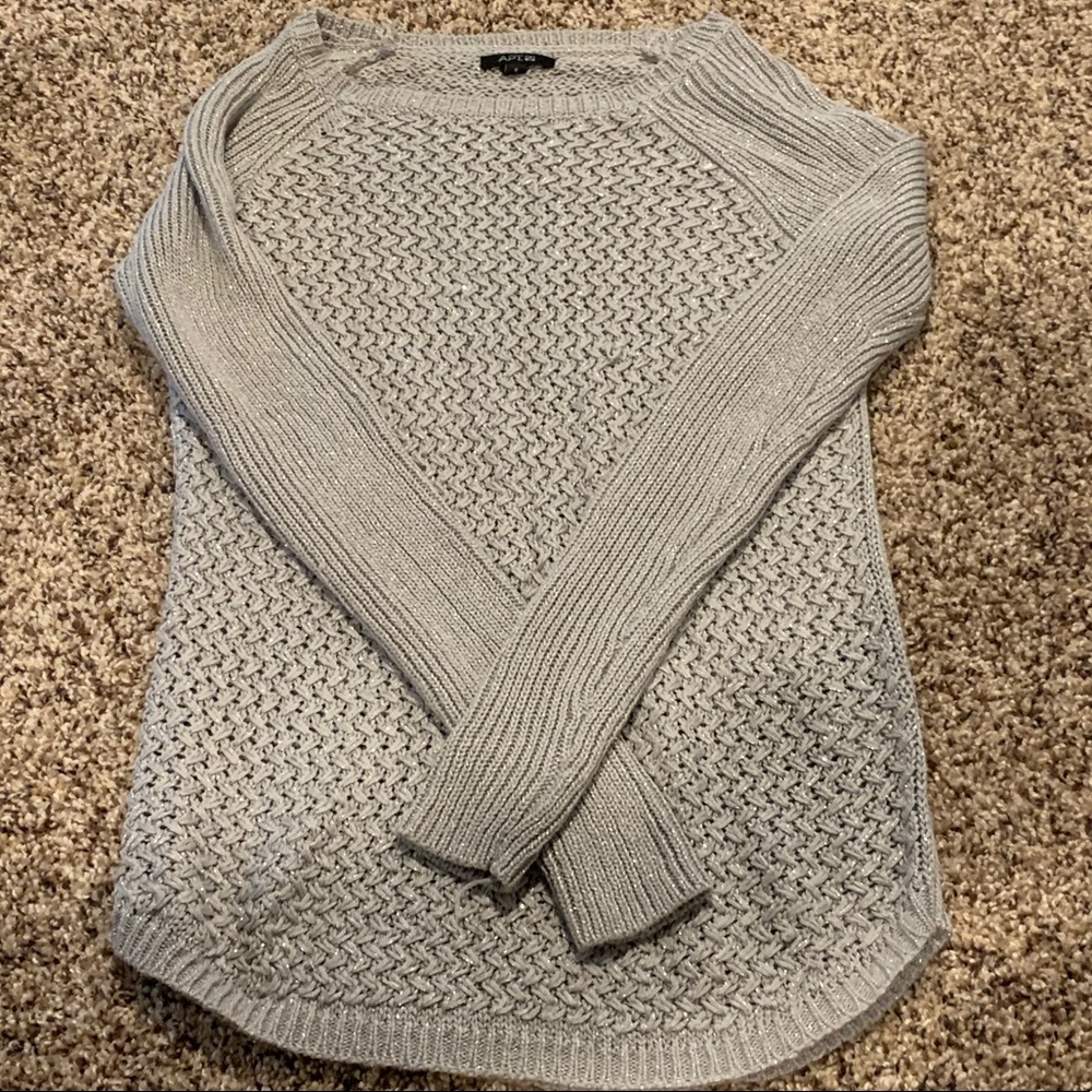 Silver sparkly sweater